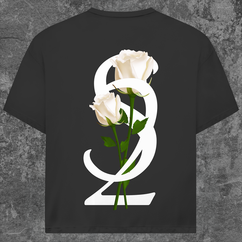 White Rose Oversized T-Shirt