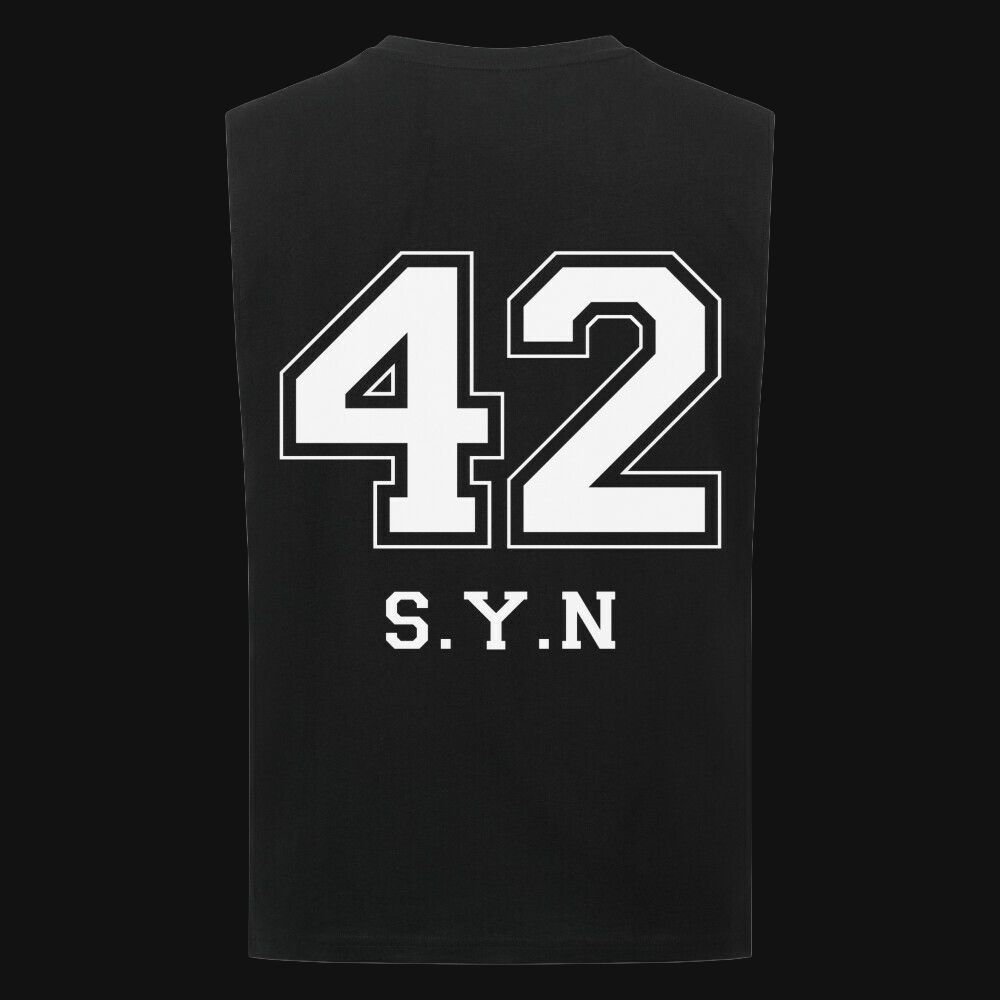 "Sports" Sleeveless Oversized Tee
