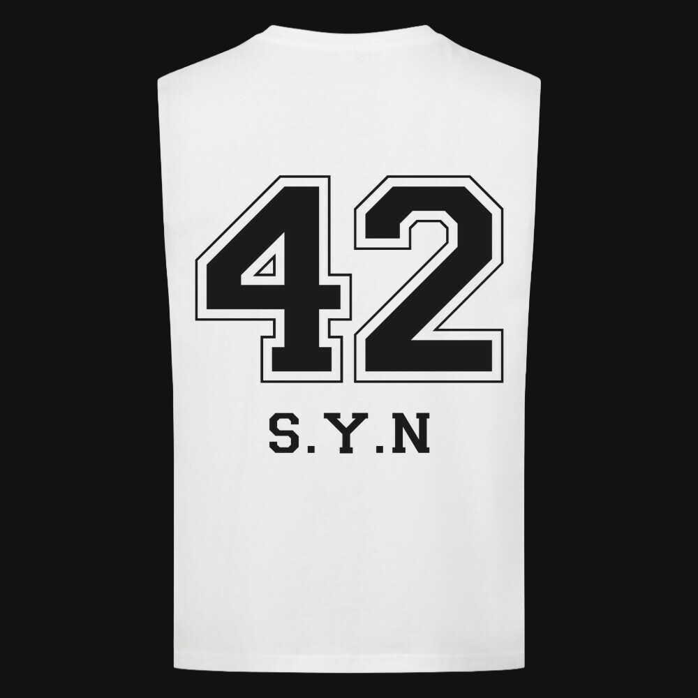 "Sports" Sleeveless Oversized Tee