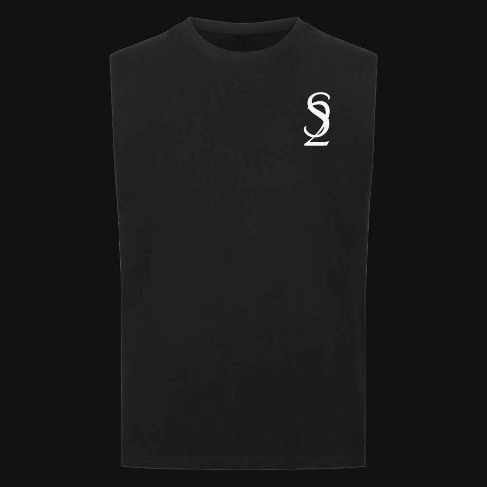 "Monogram" Sleeveless Oversized Tee