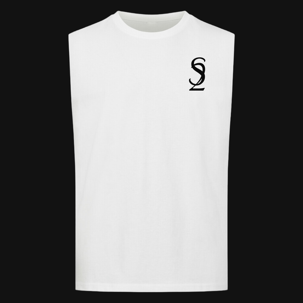 "Monogram" Sleeveless Oversized Tee