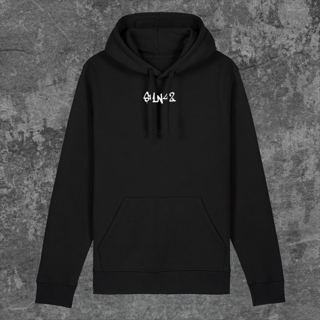 SYN42 Black Error Hoodie – Front View