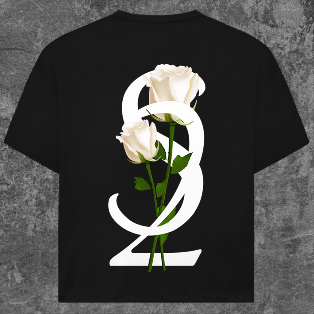 White Rose Oversized T-Shirt