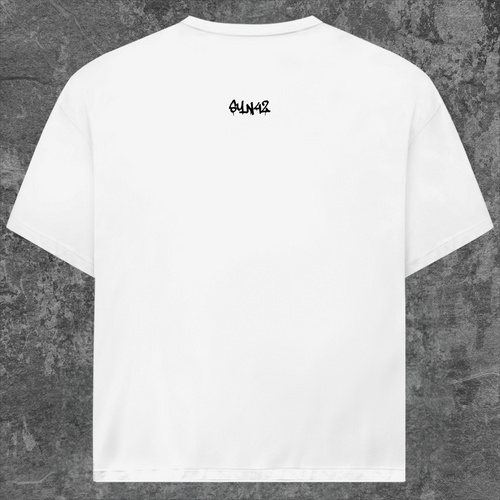 SYN42 White Art Oversized T-Shirt – Back View