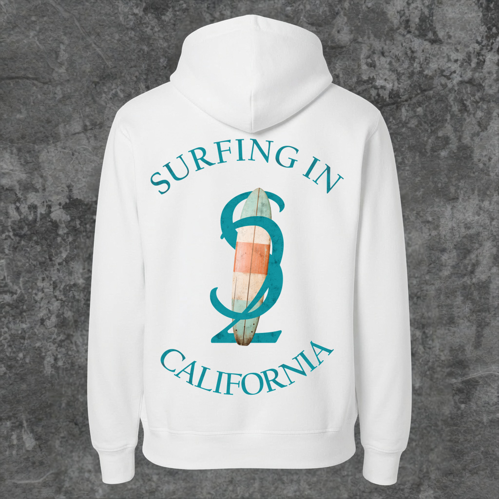 SYN42 White California Hoodie – Back View