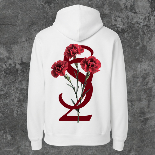 SYN42 White Carnation Hoodie – Back View