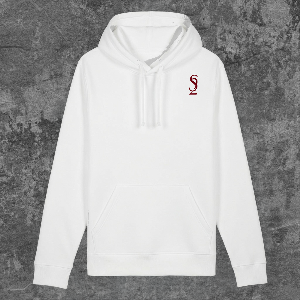 SYN42 White Carnation Hoodie – Front View