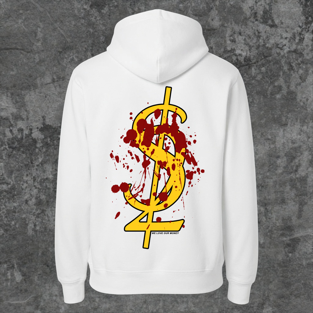 SYN42 White Money Hoodie – Back View