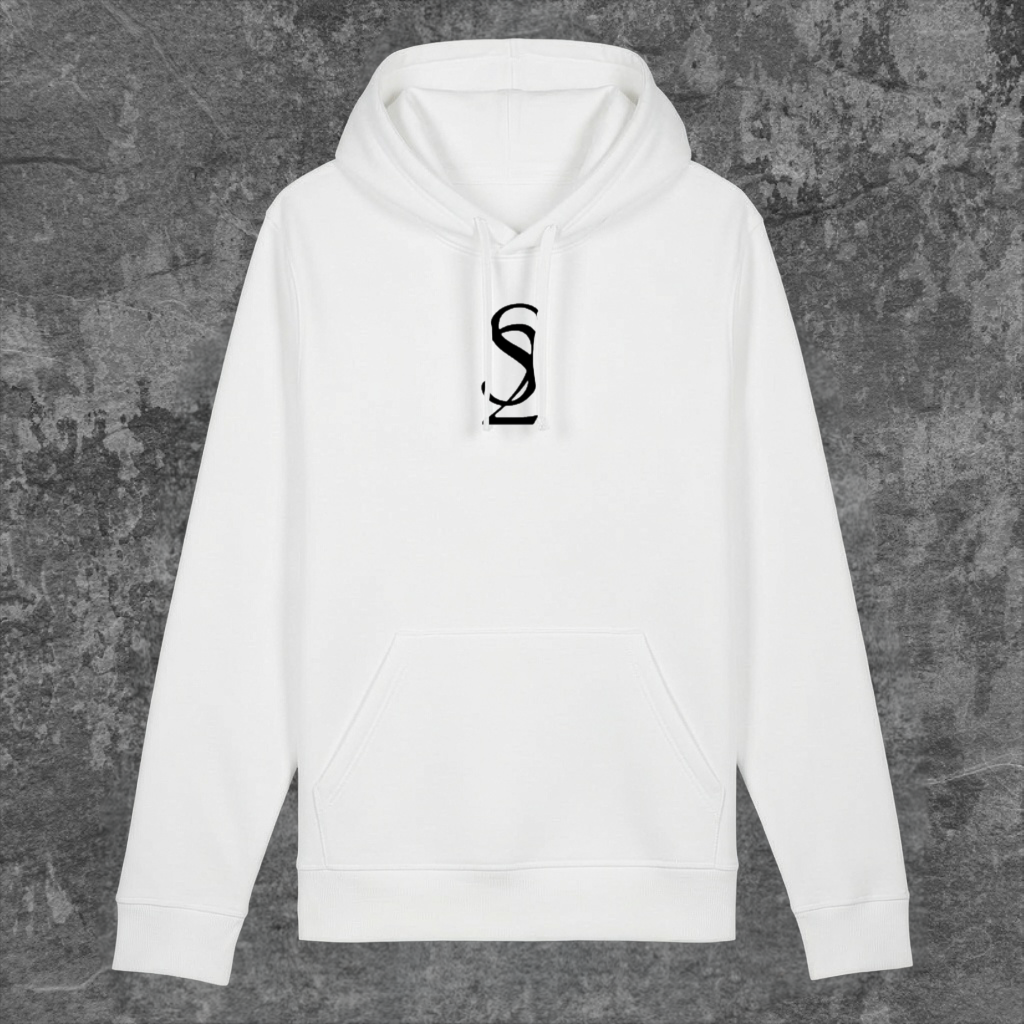 SYN42 White S2 Centered Hoodie – Front View