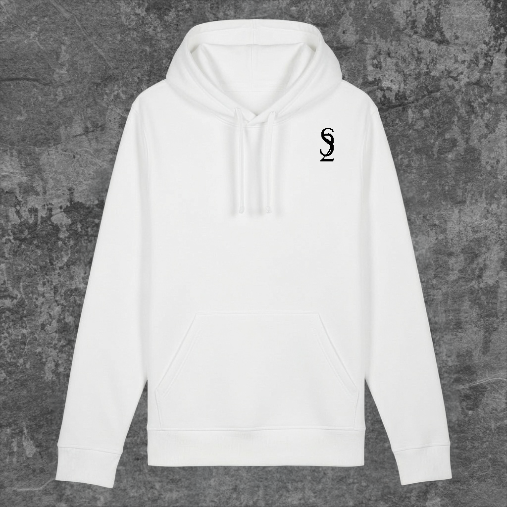 SYN42 White S2 Hoodie – Front View