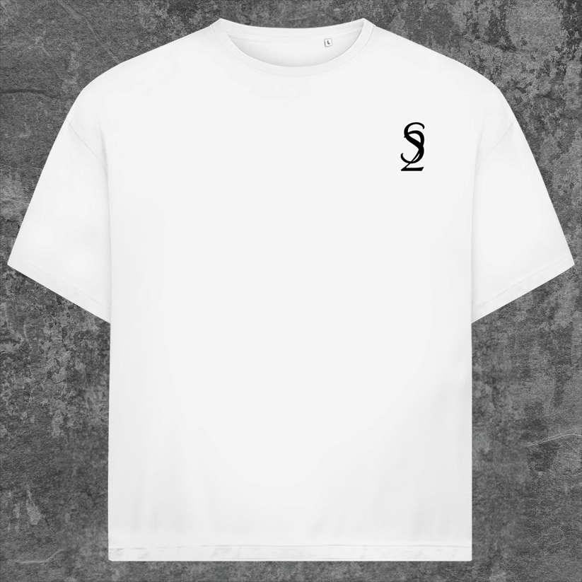 SYN42 White S2 Oversized T-Shirt – Front View